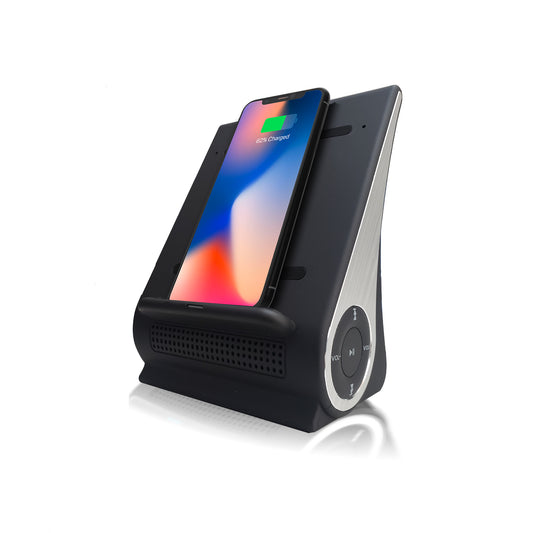 DockAll Mini D101B - 8 Watt Bluetooth Speaker and Docking Station With 10 Watt Fast Wireless Charging